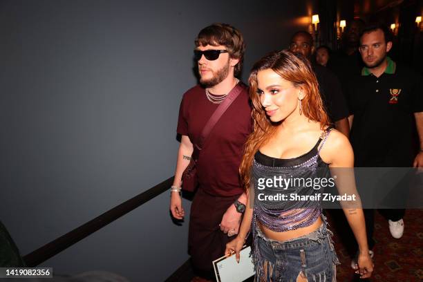 Murda Beatz and Anitta attend Offset X Code Single Release Party on August 28, 2022 in New York City.