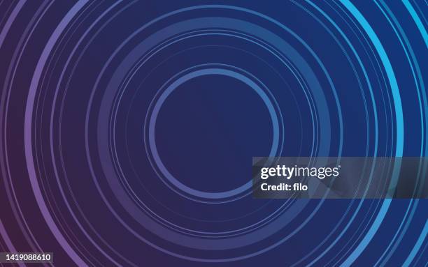 concentric circles abstract background - zoom in stock illustrations