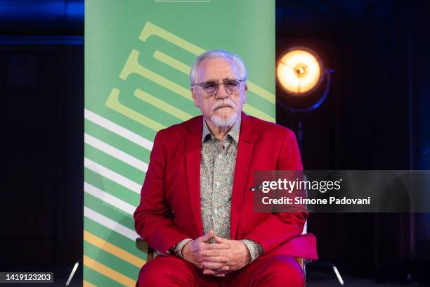 Scottish actor Brian Cox attends the Edinburgh International Book Festival at Edinburgh College of Art on August 29, 2022 in Edinburgh, Scotland.