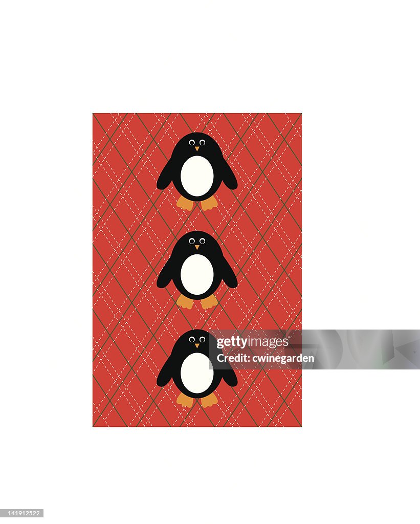 Penguin Christmas Card
