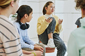Girl Sharing in Support Group