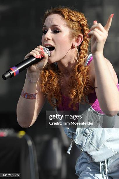 Katy B performs as part of Day Three of Ultra Music Festival 14 at Bayfront Park on March 25, 2012 in Miami, Florida.