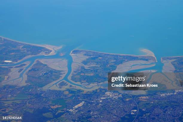 hayling island, coastline, england, united kingdom - hayling island stock pictures, royalty-free photos & images