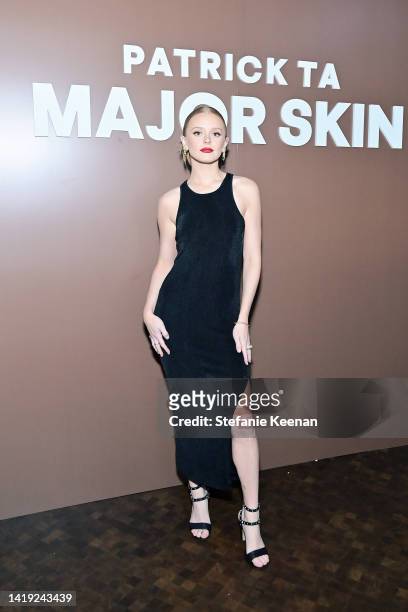 Abigail Cowen attends Patrick Ta Beauty's Major Skin Launch at The West Hollywood EDITION on August 29, 2022 in West Hollywood, California.