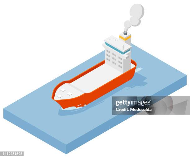 container ship icon - container ship top view stock illustrations