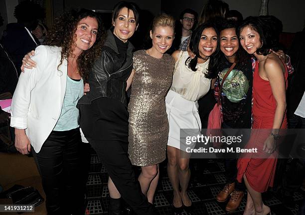 Tara Smith, Lauren Prakke, MyAnna Buring, Rosario Dawson, Neneh Cherry and Michelle Yue attend an after party for 'A Memory, A Monologue, A Rant And...