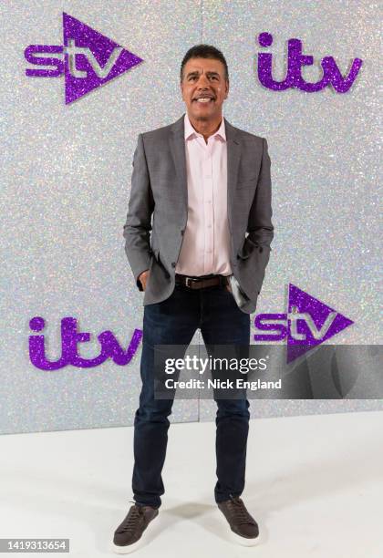 Chris Kamara attends the ITV Autumn Entertainment Launch at White City House on August 30, 2022 in London, England.