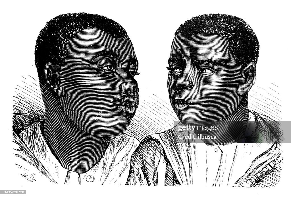 Antique illustration, ethnography and indigenous cultures: Andaman Islands