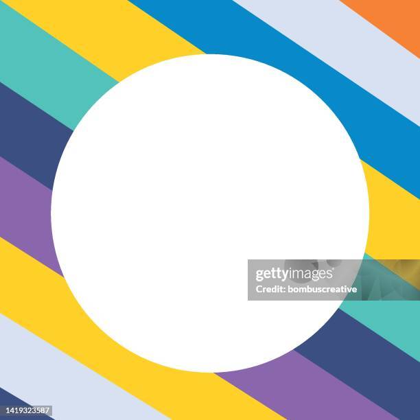 colorful template design - tangram stock illustrations
