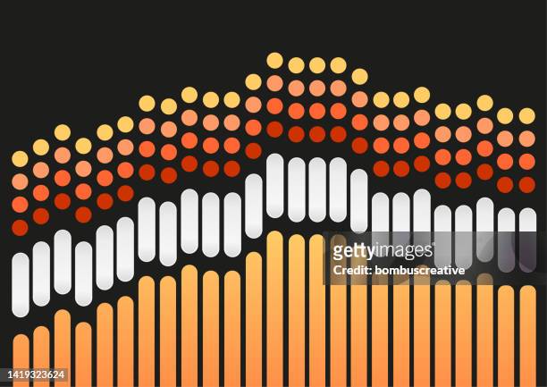 music equalizer design - amplifier abstract stock illustrations