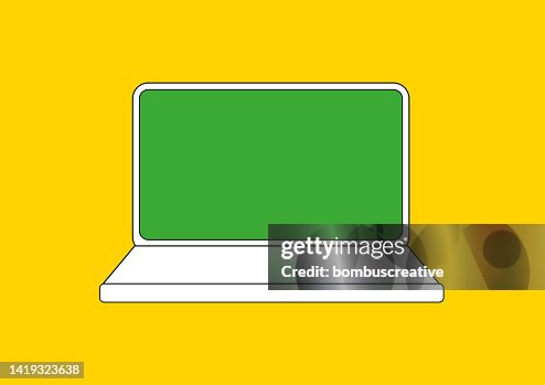 Vector Labtop Screen Laptop Screen Mockup High-Res Vector Graphic - Getty Images