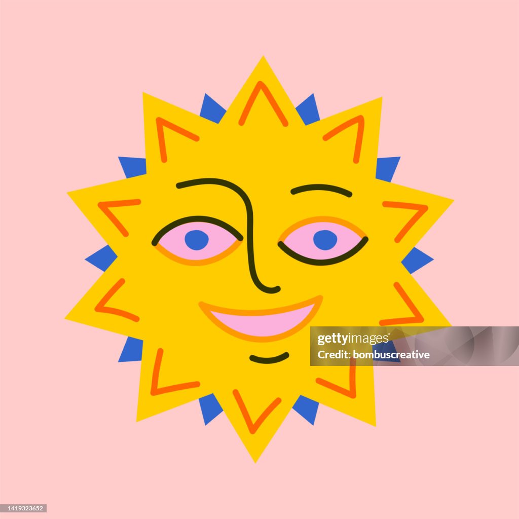 Window Sun Character Sun Character Design High-Res Vector Graphic - Getty Images