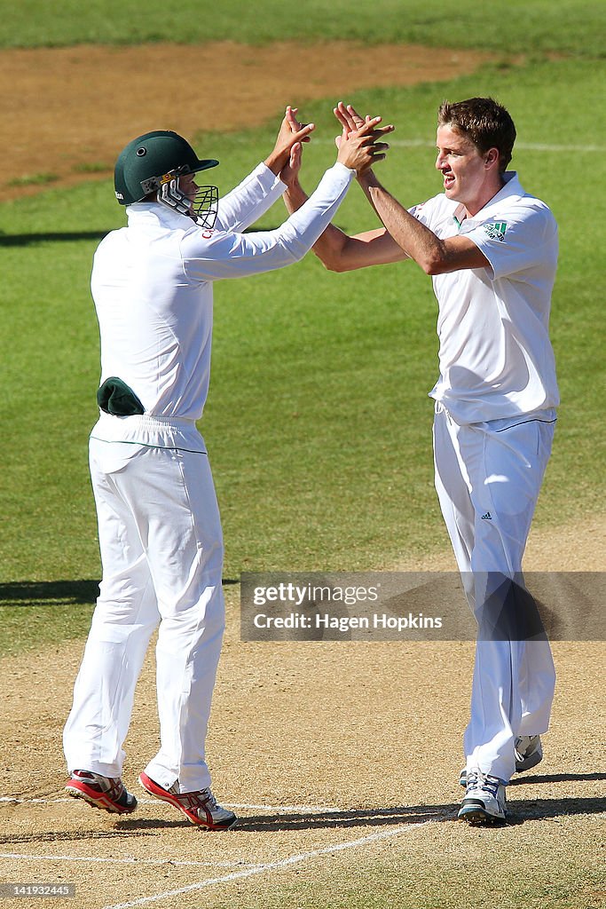 New Zealand v South Africa - 3rd Test: Day 5