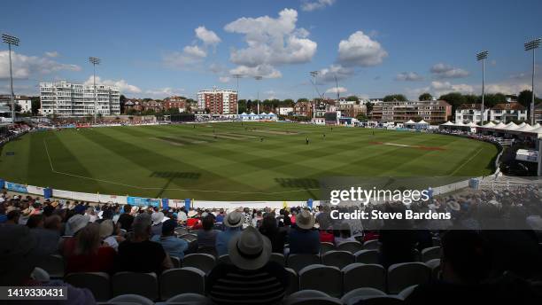 General view of the The 1st Central County Ground during the Royal London Cup semi final match between Sussex Sharks and Lancashire Lightning at The...