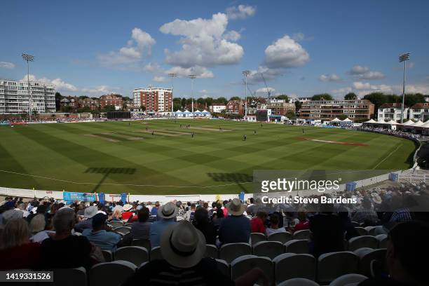 General view of the The 1st Central County Ground during the Royal London Cup semi final match between Sussex Sharks and Lancashire Lightning at The...