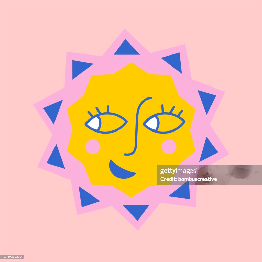Window Sun Character Sun Character Design High-Res Vector Graphic - Getty Images