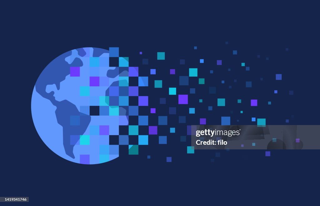 Digital Pixel Earth