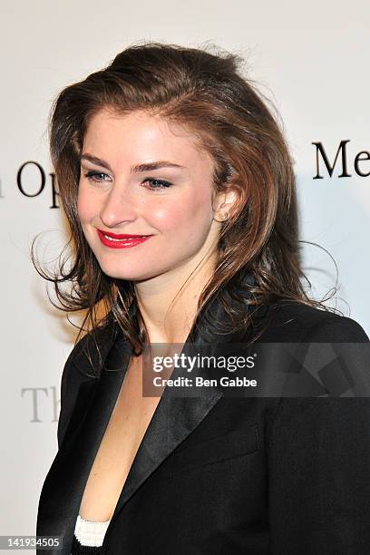 Chloe Malle attends the Metropolitan Opera gala premiere Of Jules Massenet's "Manon" at The Metropolitan Opera House on March 26, 2012 in New York...