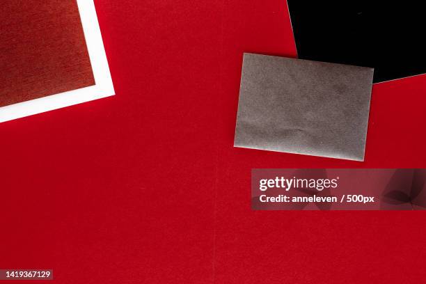 paper stationery for design and branding,flatlay mockup - folder mockup stockfoto's en -beelden