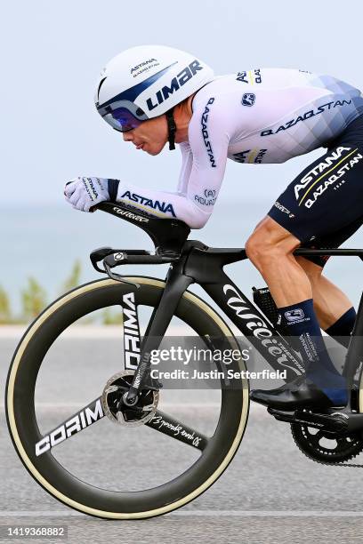 Miguel Ángel López Moreno of Colombia and Team Astana – Qazaqstan sprints during the 77th Tour of Spain 2022, Stage 10 a 30,9km individual time trial...