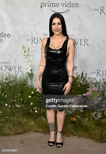 Cleo Pires attends "The Lord Of The Rings: The Rings Of Power" World Premiere in Leicester Square on August 30, 2022 in London, England.