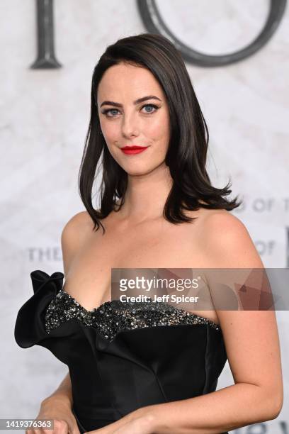 Kaya Scodelario attends "The Lord of the Rings: The Rings of Power" World Premiere at Odeon Luxe Leicester Square on August 30, 2022 in London,...