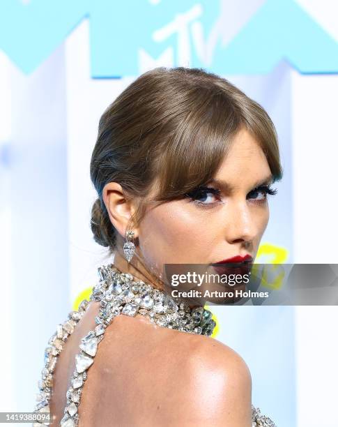 Taylor Swift attends the 2022 MTV VMAs at Prudential Center on August 28, 2022 in Newark, New Jersey.