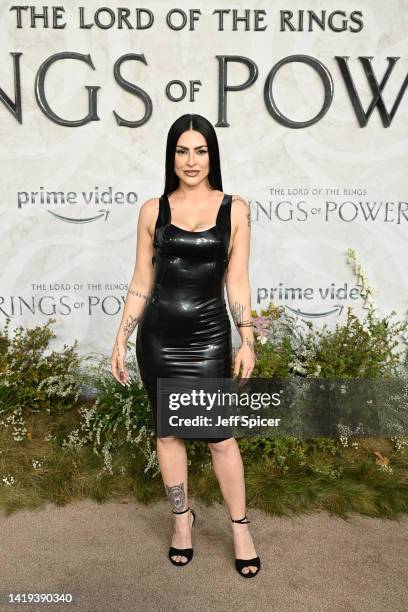 Cléo Pires attends "The Lord of the Rings: The Rings of Power" World Premiere at Odeon Luxe Leicester Square on August 30, 2022 in London, England.