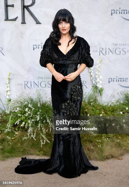 Markella Kavenagh attends "The Lord Of The Rings: The Rings Of Power" World Premiere at Leicester Square on August 30, 2022 in London, England.