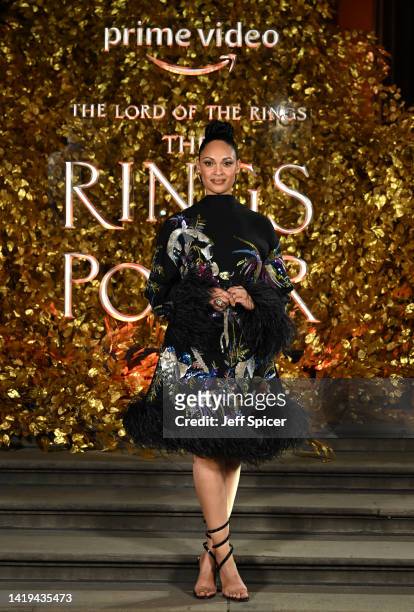 Cynthia Addai-Robinson arrives at the afterparty for "The Lord of the Rings: The Rings of Power" world premiere at The British Museum on August 30,...