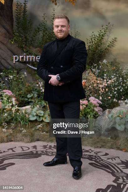 Owain Arthur attends "The Lord Of The Rings: The Rings Of Power" World Premiere at Leicester Square on August 30, 2022 in London, England.