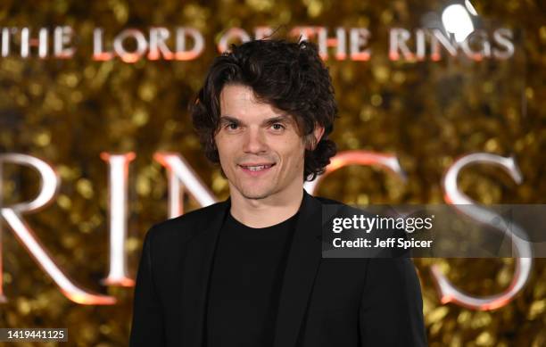 Edward Bluemel arrives at the afterparty for "The Lord of the Rings: The Rings of Power" world premiere at The British Museum on August 30, 2022 in...