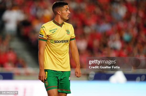 Nuno Lima of FC Pacos de Ferreira during the Liga Portugal Bwin match between SL Benfica and FC Pacos de Ferreira at Estadio da Luz on August 30,...