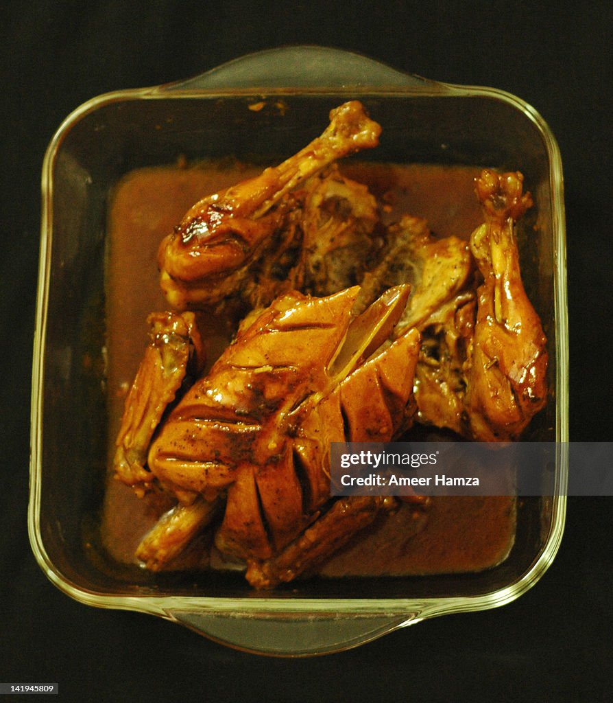 Spicy chicken roast