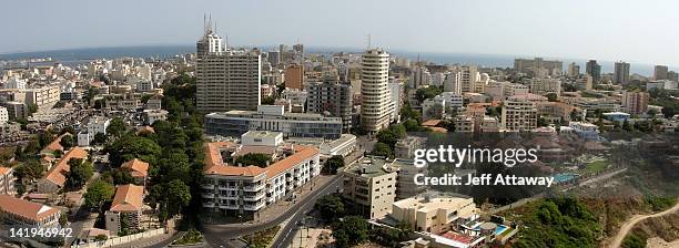 dakar, senegal - downtown - dakar senegal stock-fotos und bilder