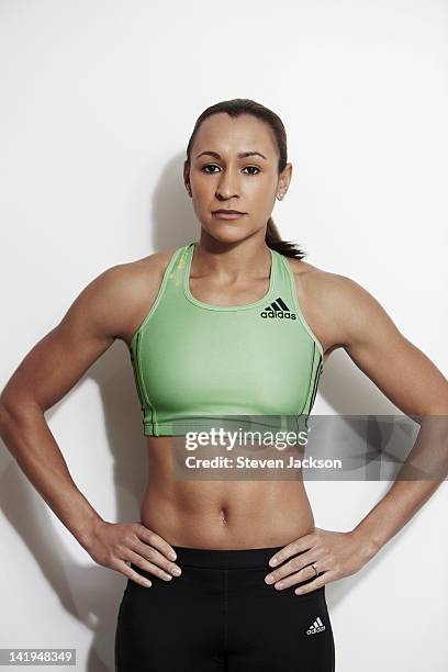 Track and field athlete Jessica Ennis is photographed on February 10, 2012 in Sheffield, England.