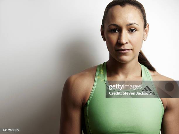 Track and field athlete Jessica Ennis is photographed on February 10, 2012 in Sheffield, England.