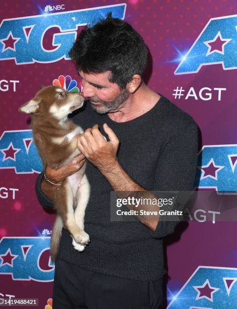 Simon Cowellarrives at the Red Carpet For "America's Got Talent" Season 17 Live Show at Sheraton Pasadena Hotel on August 30, 2022 in Pasadena,...