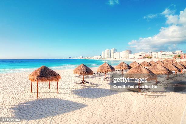 cancun beach, mexico - cancun 個照片及圖片檔