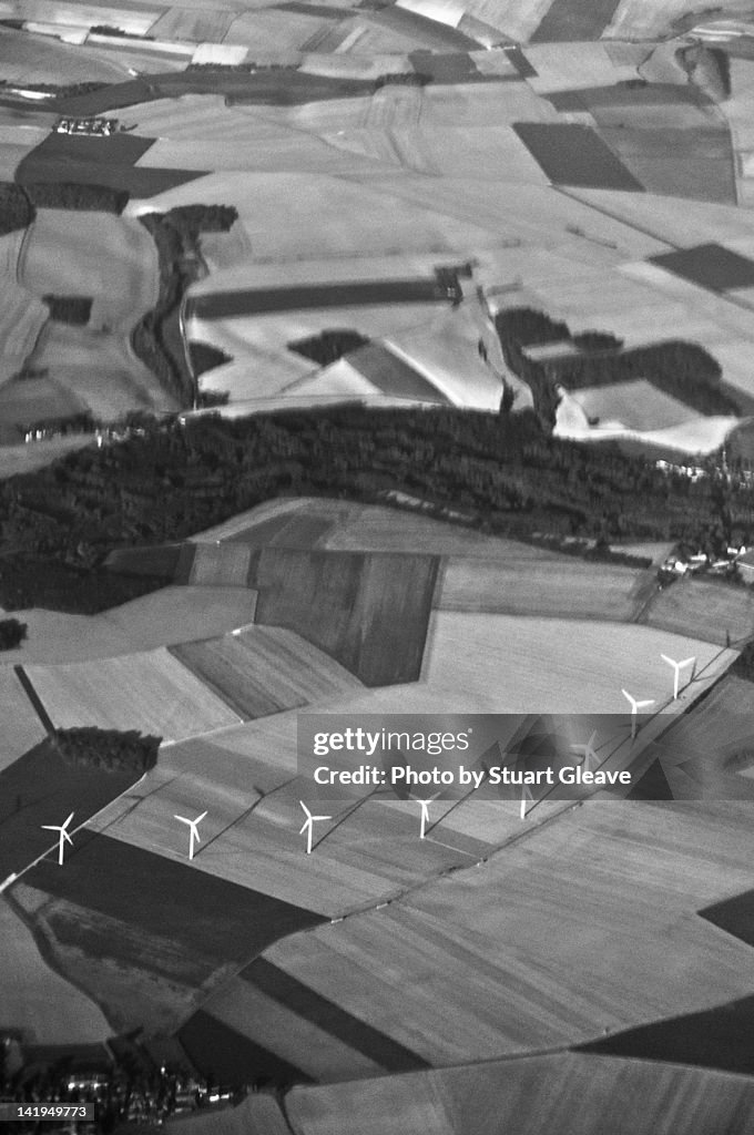 Wind turbines from air