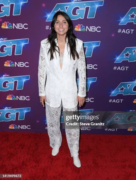 Lily Meolaarrives at the Red Carpet For "America's Got Talent" Season 17 Live Show at Sheraton Pasadena Hotel on August 30, 2022 in Pasadena,...