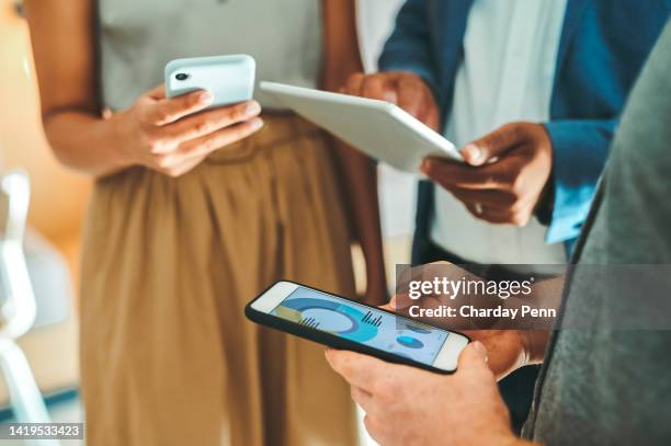 business people hands on phone and digital tablet closeup, erp finance budget report ppt graph presentation chart. company accounting or marketing industry ux mobile technology app software website. - choosing insurance stock pictures, royalty-free photos & images