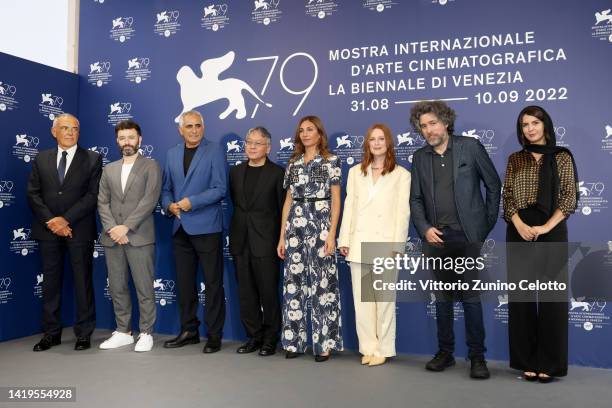 Director of the festival Alberto Barbera, Jury members Rodrigo Sorogoyen, Leonardo Di Costanzo, Kazuo Ishiguro, Audrey Diwan, Julianne Moore, Mariano...