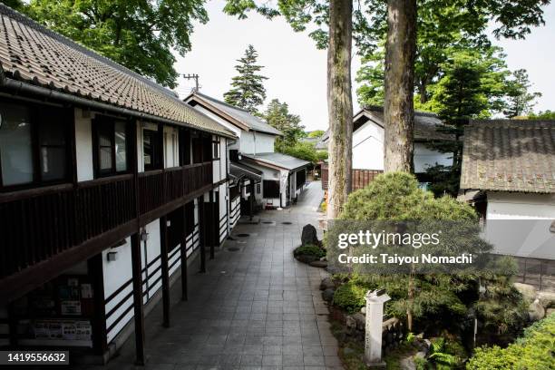 an unoccupied brewery in the morning. - fussa city stock pictures, royalty-free photos & images