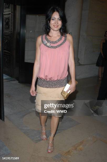 Designer Catherine Malandrino arrives at the Council of Fashion Designers of America's 2004 Fashion Awards at the New York Public Library.