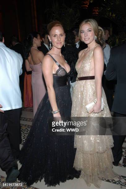 Sarah Siegel Magness and Alexandra Lind Rose attend Save Venice's annual costume ball at Cipriani 42nd Street. The evening, themed "Dolce Vita A...