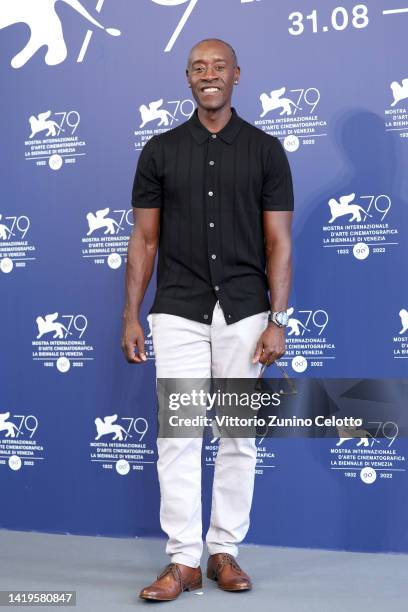 Don Cheadle attends the photocall for "White Noise" at the 79th Venice International Film Festival on August 31, 2022 in Venice, Italy.