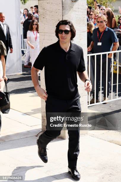 Adam Driver is seen during the 79th Venice International Film Festival on August 31, 2022 in Venice, Italy.