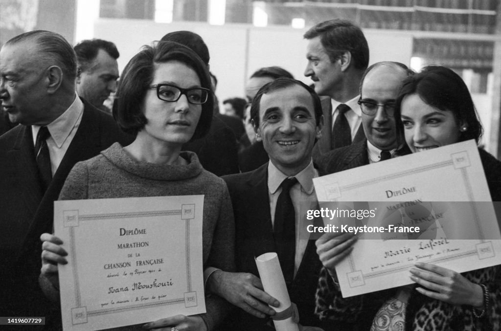 Nana Mouskouri, Charles Aznavour et Marie Laforêt