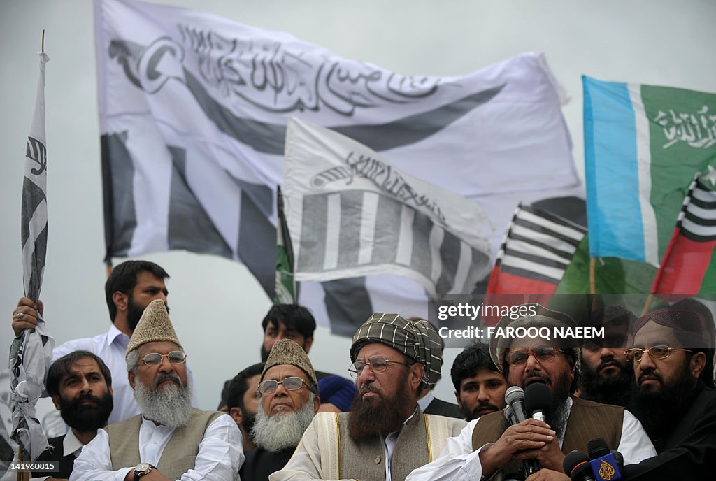 Leaders of Islamist parties Haifz Saeed